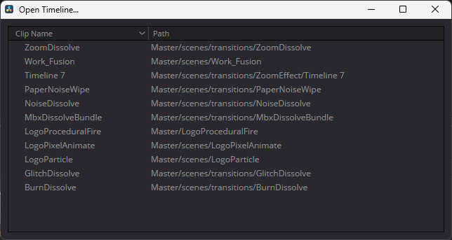 OpenTimeline - Tree